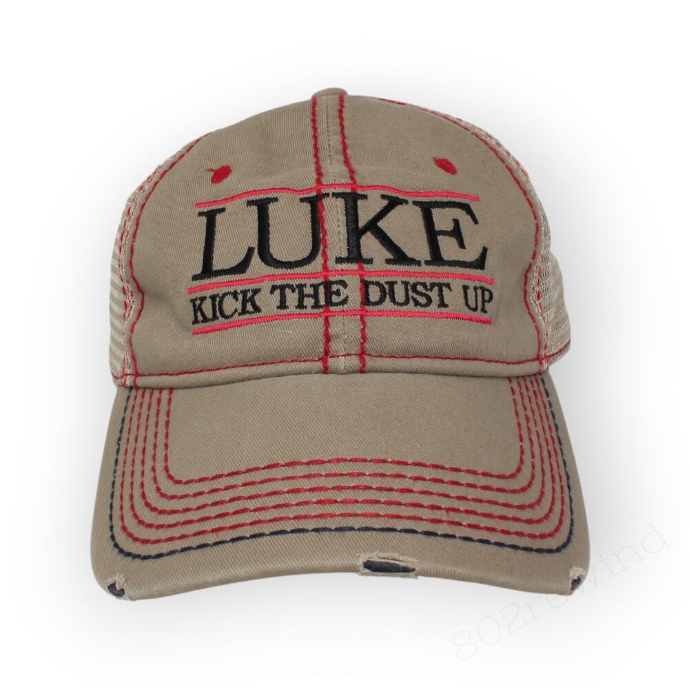 2015 LukeBryan KickTheDustUp Ball Cap Dad Hat Mesh Distressed Country